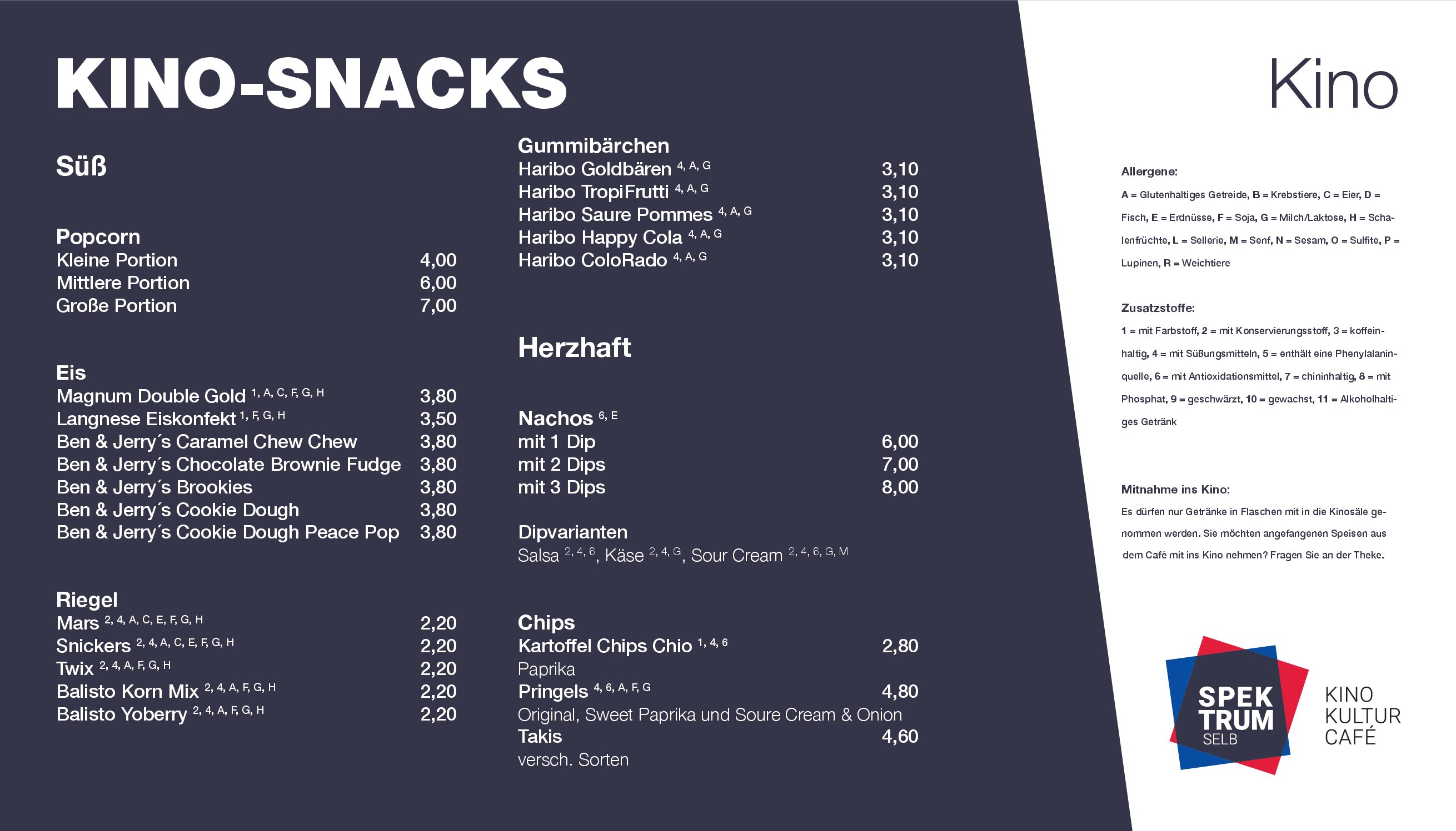 Spektrum Selb Kino Snacks 