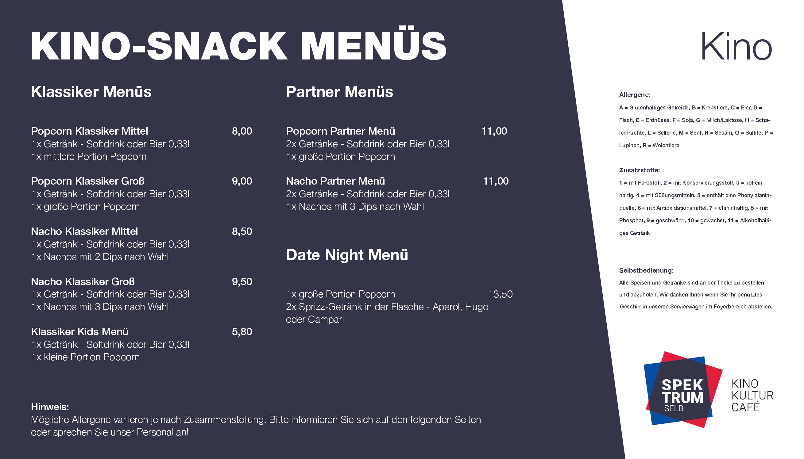 Spektrum Selb Kino Snacks 